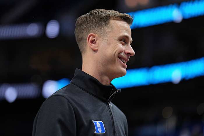 Duke basketball head coach Jon Scheyer